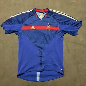 VTG 2004 Adidas France National Football Team Soccer Jersey Shirt Mens M